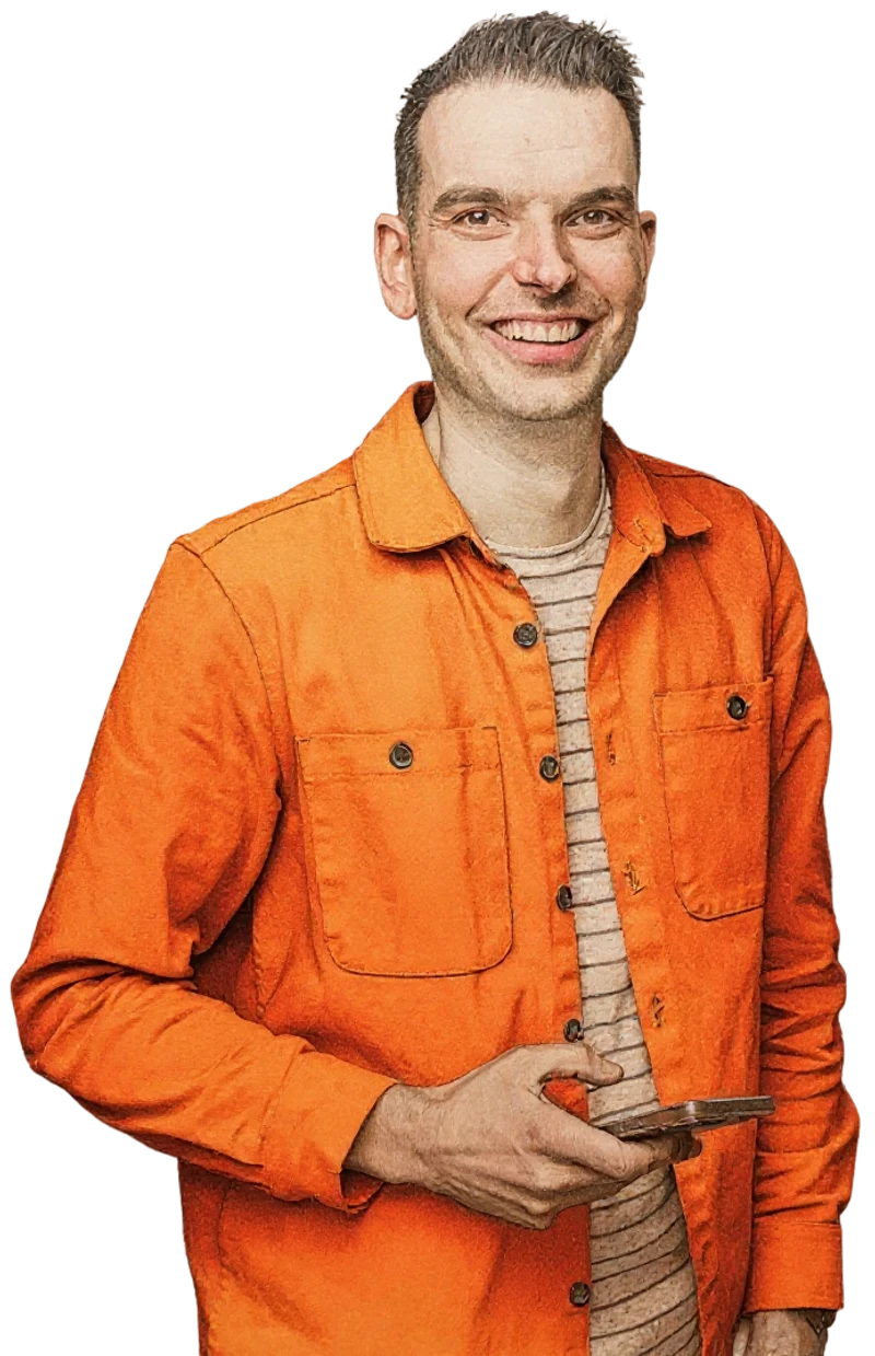 Portrait of Laurens, the designer behind Lauw Studio